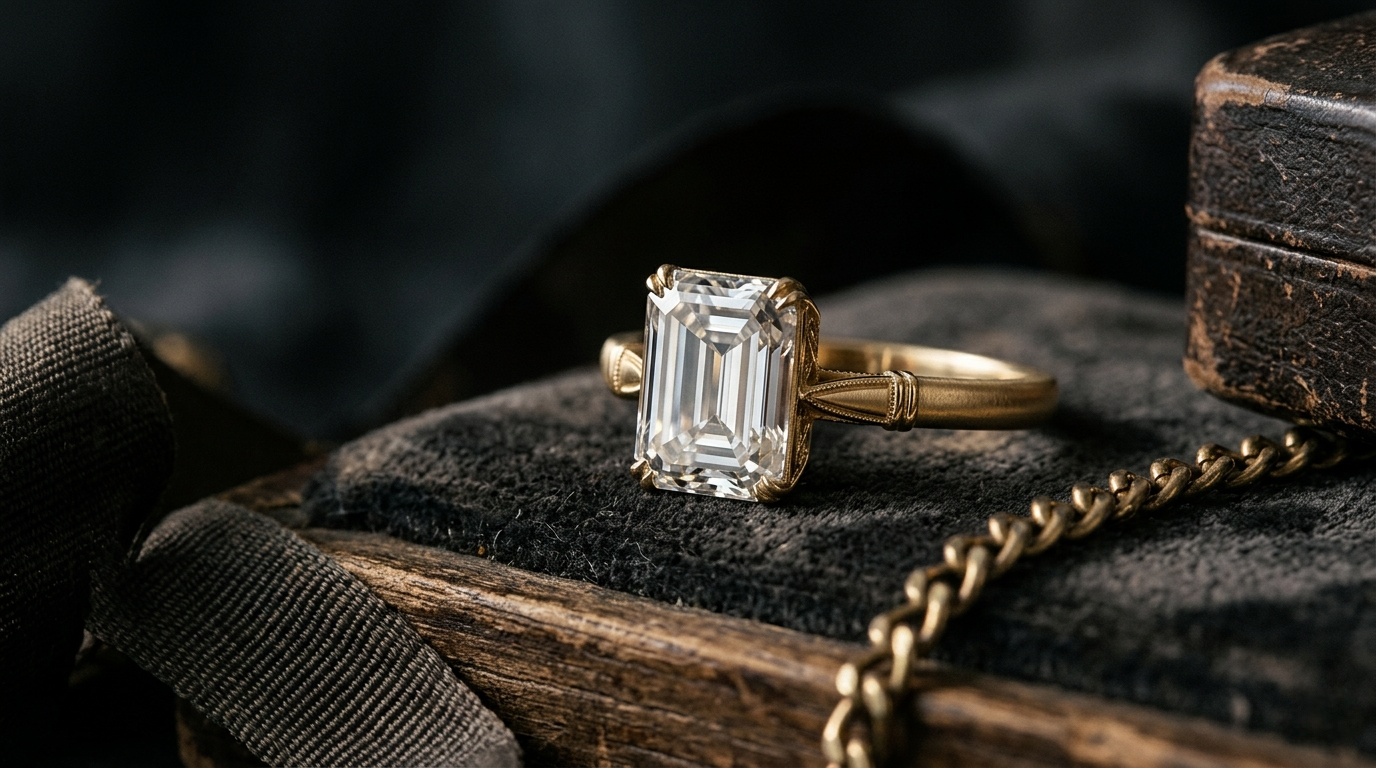 How Emerald Cut Rings Create a Timeless Vintage Feel