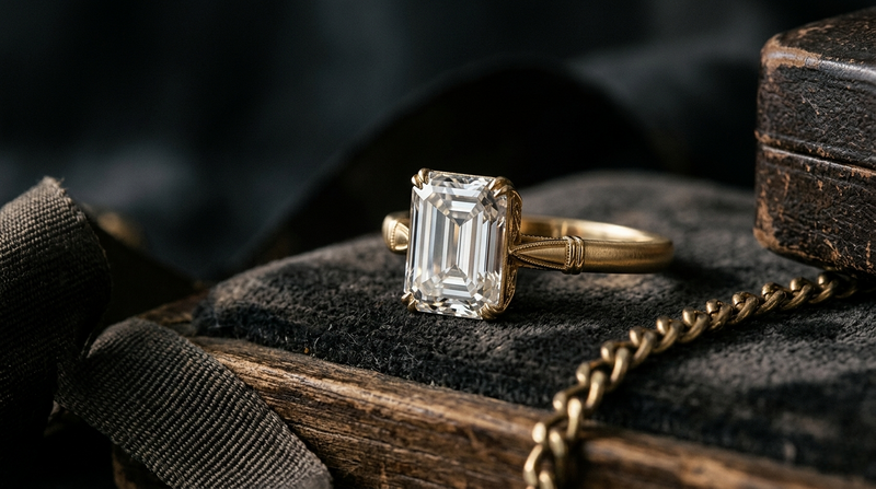 How Emerald Cut Rings Create a Timeless Vintage Feel