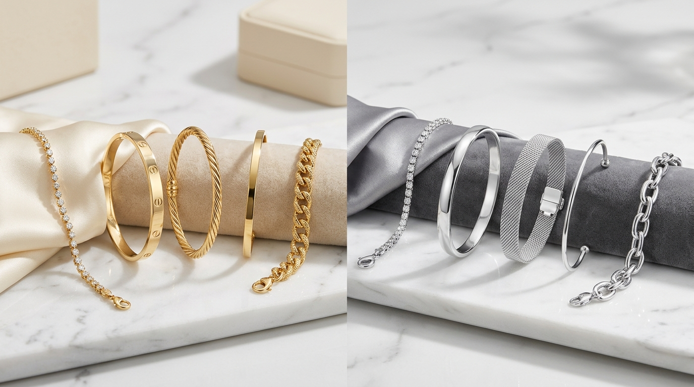 Gold Bracelets vs Silver Bracelets: Which One Fits Your Style Best?