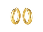 14K Yellow Gold Classic Hoop Earrings