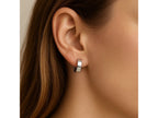 Small Snuggable Hoop Earrings with Hinged Snap Closure