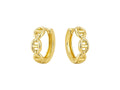Oval Mariner Huggie Hoop Earrings with Snap Closure