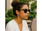 Classic 25mm Slim Hoop Earrings with Snap Closure