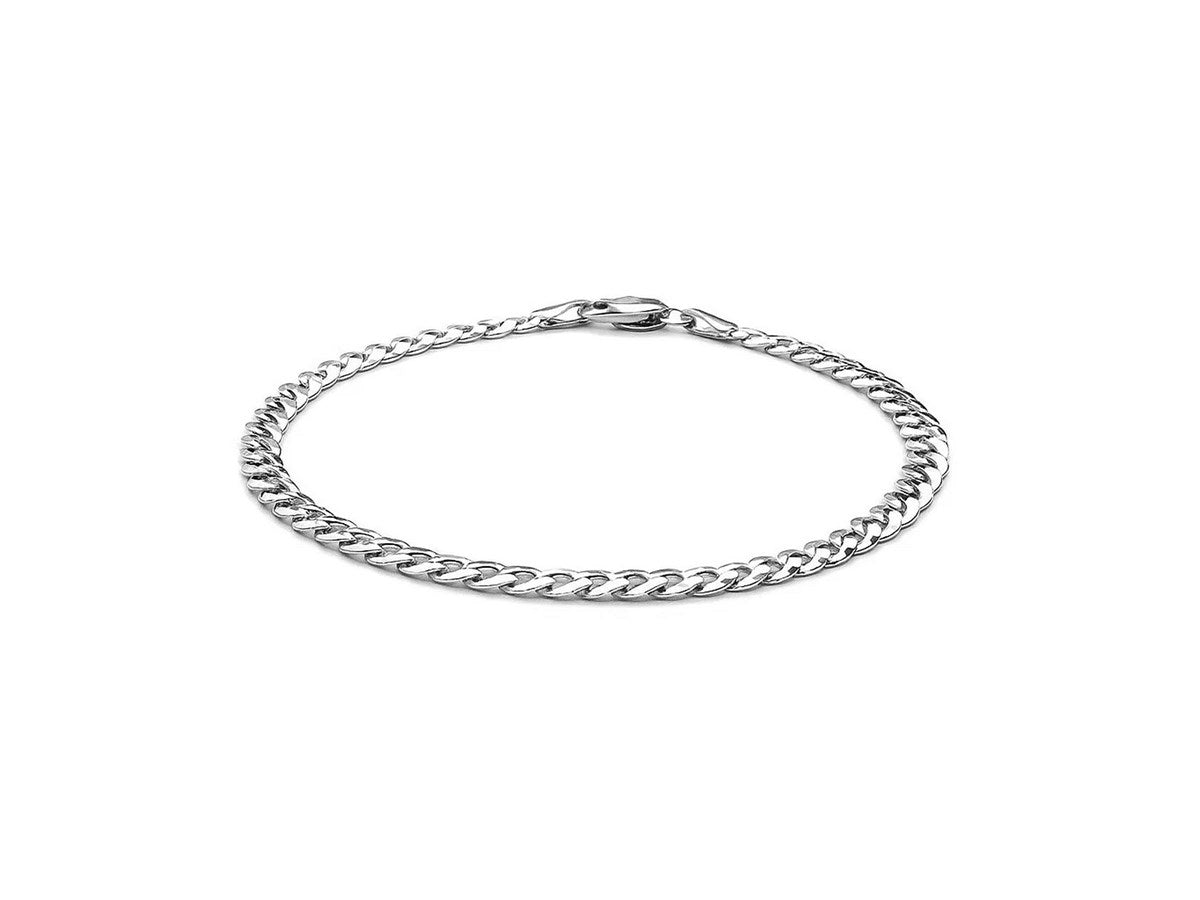 Classic Curb Chain Bracelet 3.6mm Sleek Link