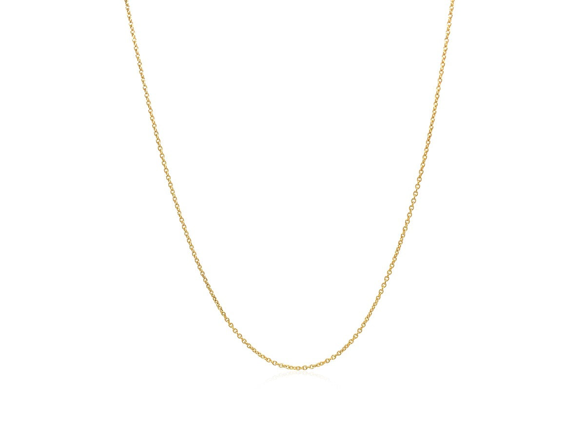 Oval Cable Link Chain Necklace