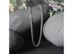 Gourmette Chain 2.80 mm White Finish Necklace