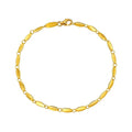 Flat Pebble Link Bracelet 2.5mm Minimalist Chain