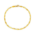 Flat Pebble Link Bracelet 2.5mm Minimalist Chain