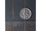 Classic Box Chain 0.45 mm Rose Finish Necklace