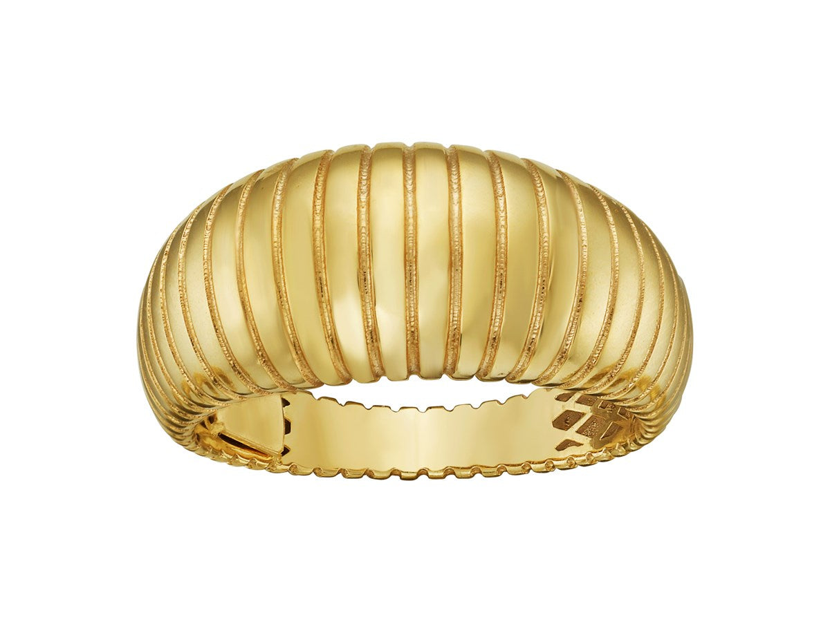 Graduated Tubogas Spiral Statement Ring