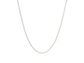 Classic Box Chain 0.68 mm White Finish Necklace