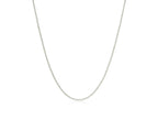 Classic Box Chain 0.68 mm White Finish Necklace