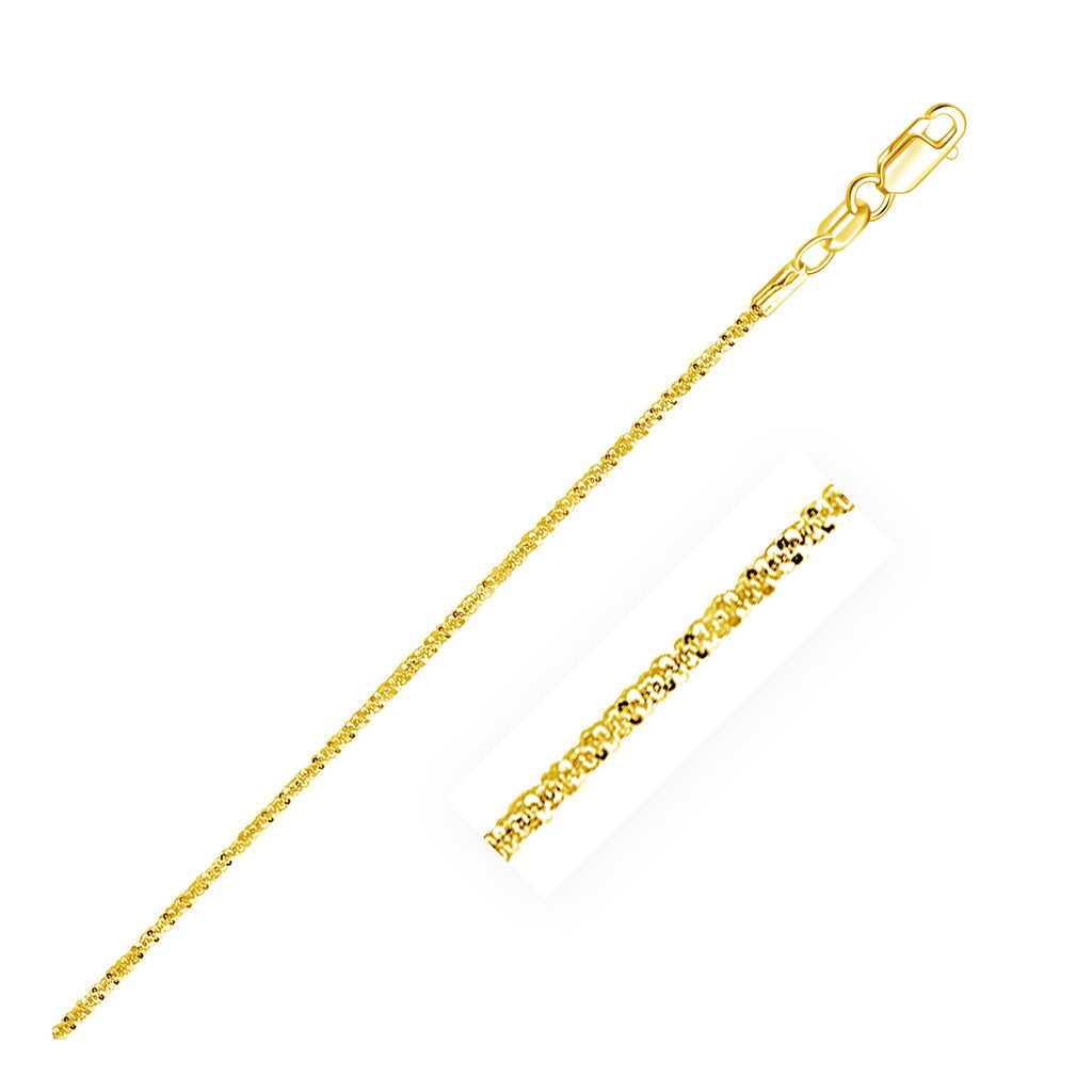 Sparkle Chain 1.50 mm Yellow Finish Necklace