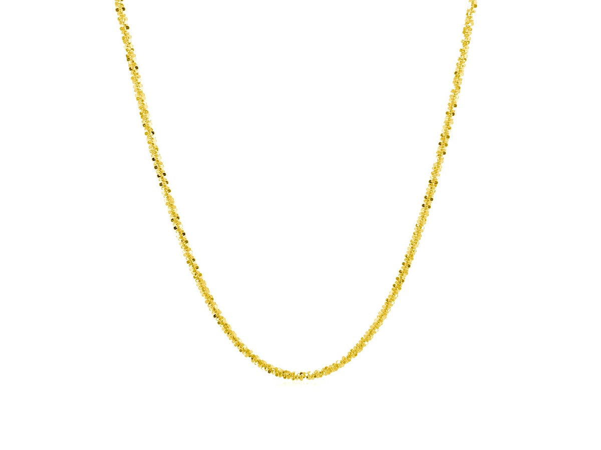 Sparkle Chain 1.50 mm Yellow Finish Necklace