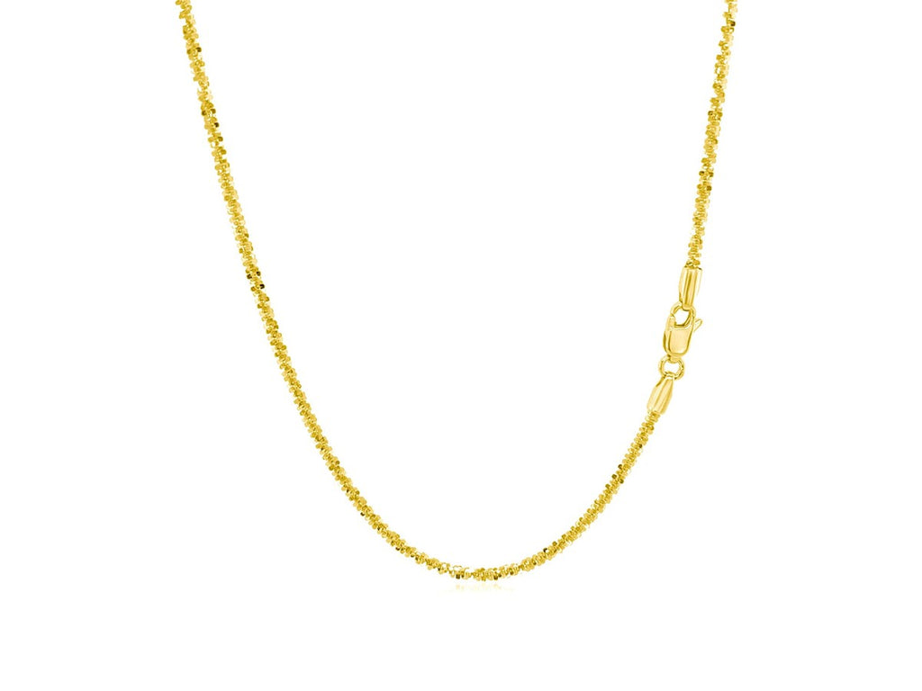 Sparkle Chain 1.50 mm Yellow Finish Necklace