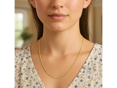 Sparkle Chain 1.50 mm Yellow Finish Necklace