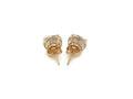 Classic 8mm Round CZ Stud Earrings with Prong Setting