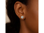 Classic 8mm Round CZ Stud Earrings with Prong Setting