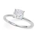 1 Carat Cushion Cut Lab Grown Diamond Solitaire Engagement Ring