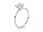 1 Carat Cushion Cut Lab Grown Diamond Solitaire Engagement Ring