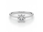 1 Carat Cushion Cut Lab Grown Diamond Solitaire Engagement Ring