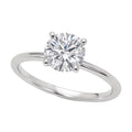 1 Carat Round Lab Grown Diamond Solitaire Ring