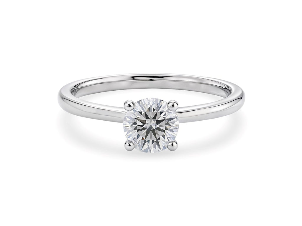 1 Carat Round Lab Grown Diamond Solitaire Ring