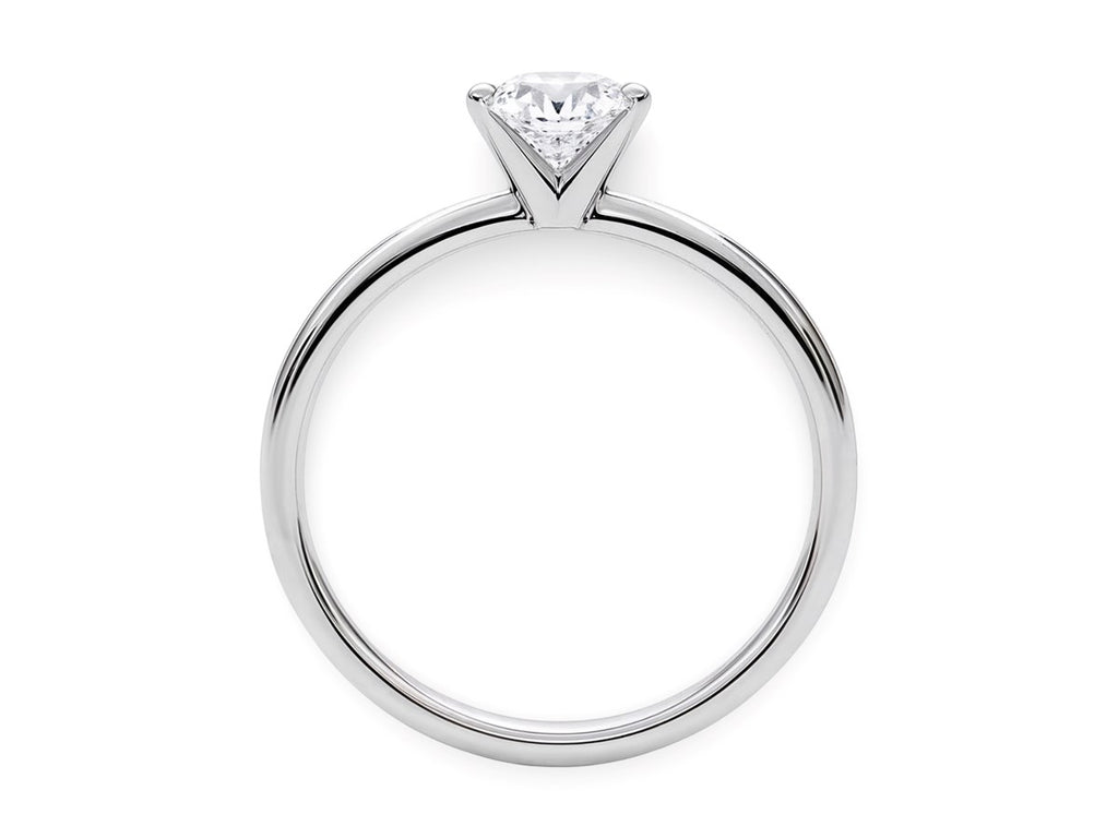 1 Carat Round Lab Grown Diamond Solitaire Ring