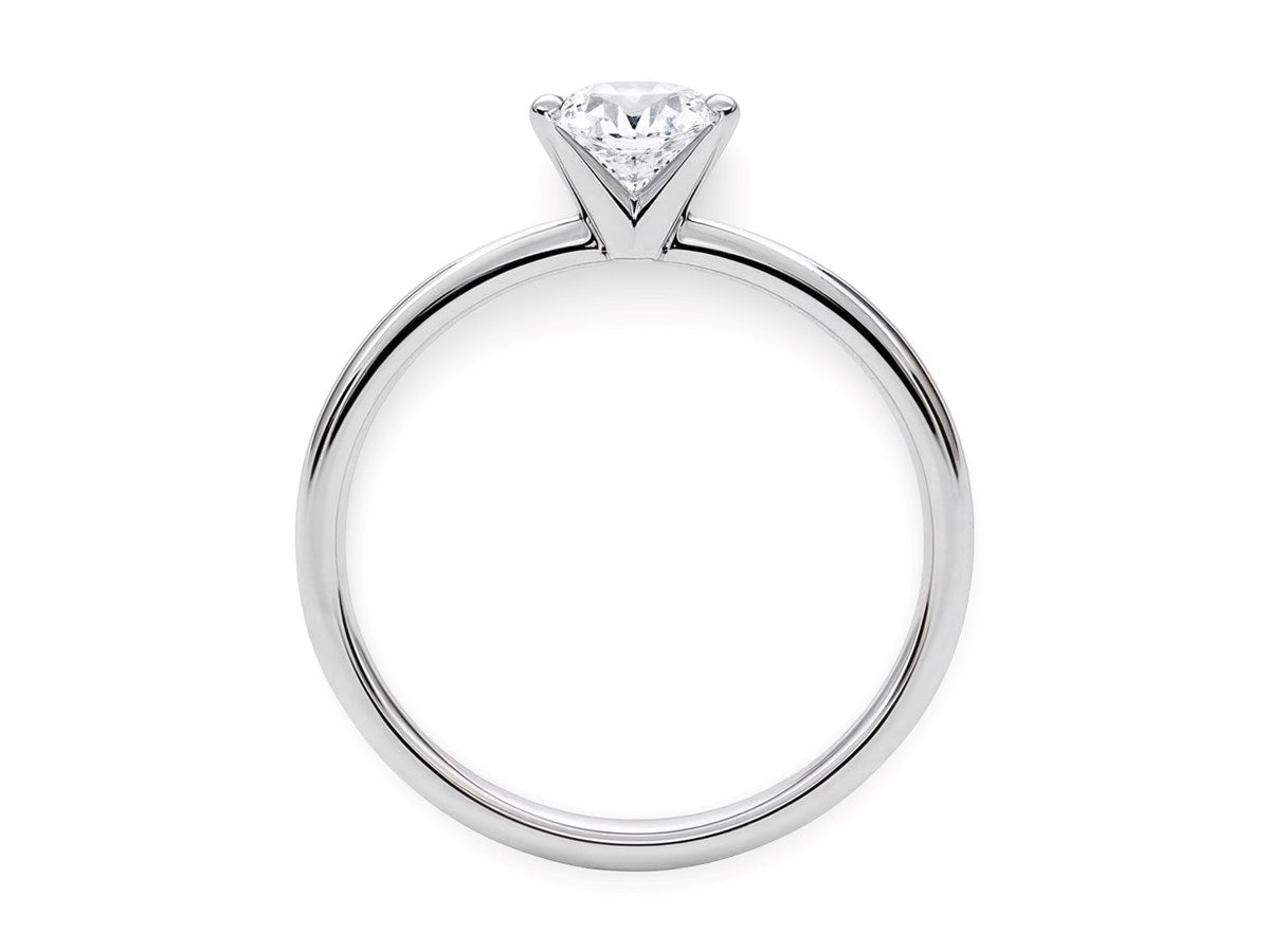 1 Carat Round Lab Grown Diamond Solitaire Ring