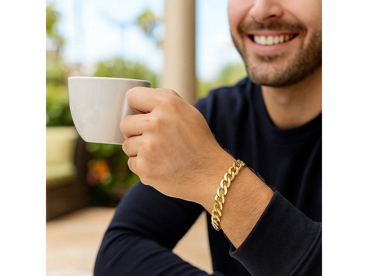 Bold Curb Link Bracelet 8.2mm Classic Chain