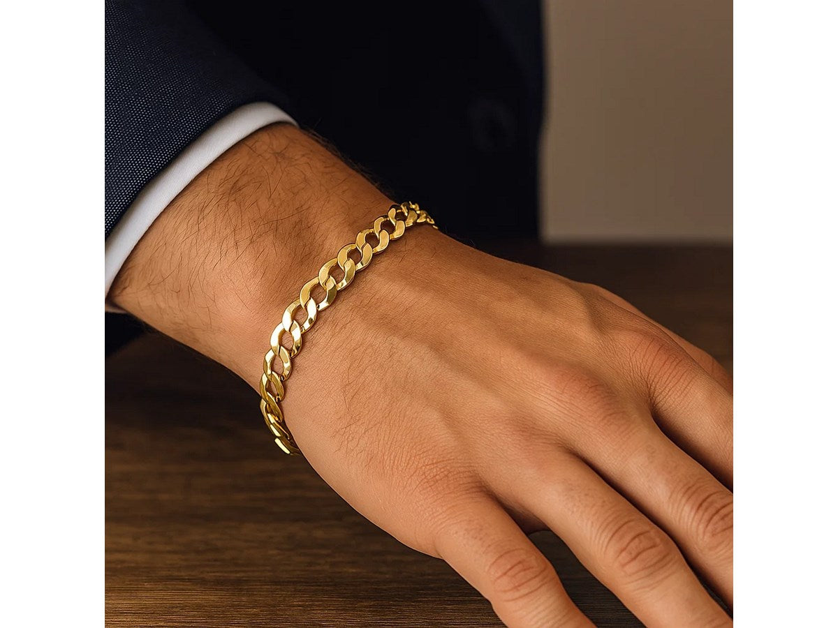 Bold Curb Link Bracelet 8.2mm Classic Chain