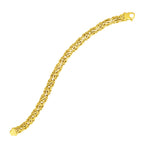 Byzantine Fancy Link Bracelet 9mm Statement Chain