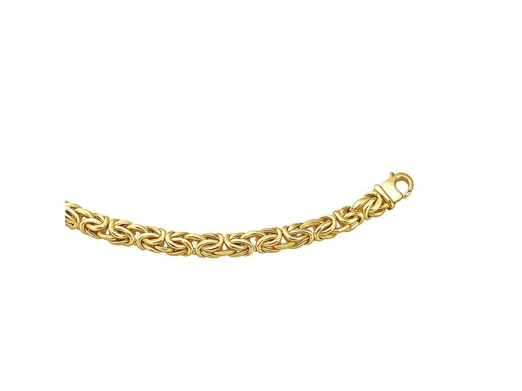 Byzantine Fancy Link Bracelet 9mm Statement Chain