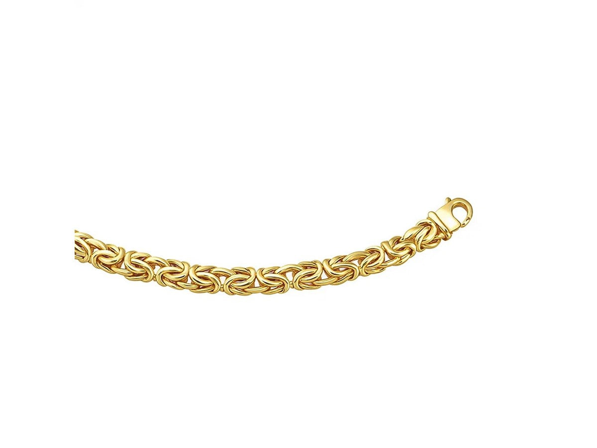 Byzantine Fancy Link Bracelet 9mm Statement Chain