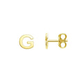 Minimalist Initial G Stud Earrings with Polished Finish