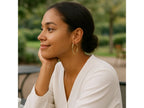 Slim Classic 40mm Hoop Earrings with Snap Lock