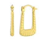 Tubular Back-to-Back Hoop Earrings with Polished Finish