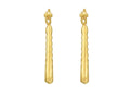 Tubular Back-to-Back Hoop Earrings with Polished Finish