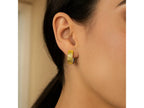 Reversible Mesh Snuggable Earrings with Hinged Closure