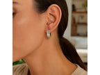 Reversible Mesh Snuggable Earrings with Hinged Closure