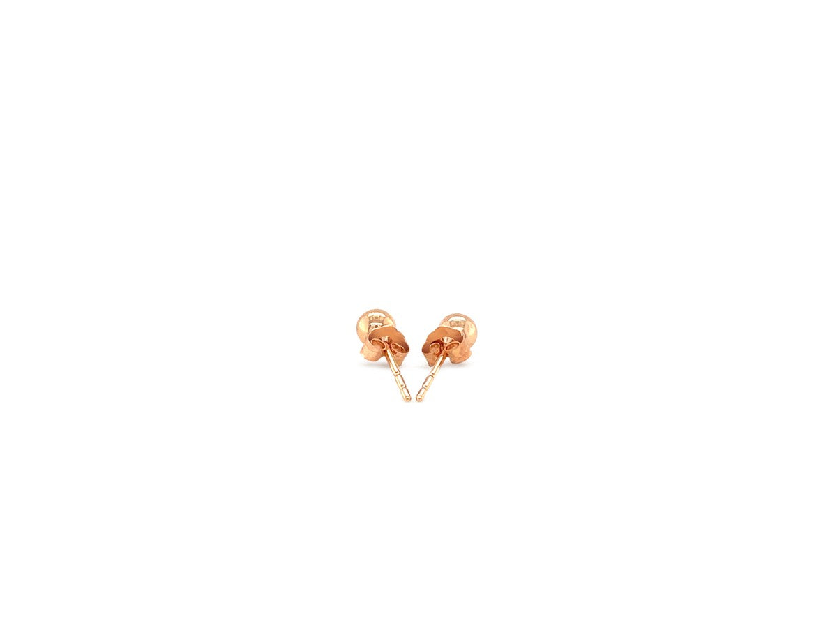 Classic 4mm Ball Stud Earrings with Polished Finish