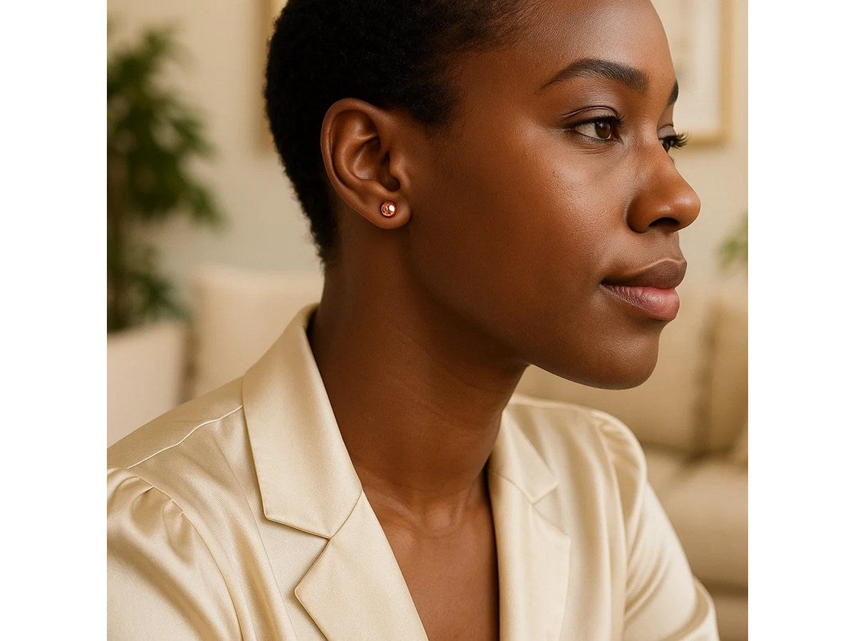 Classic 4mm Ball Stud Earrings with Polished Finish