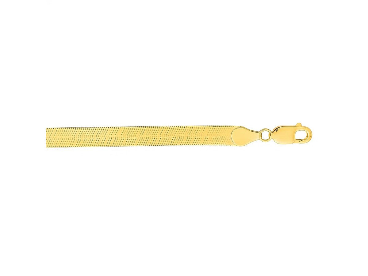 Super Flex Herringbone Bracelet 6mm Smooth Chain