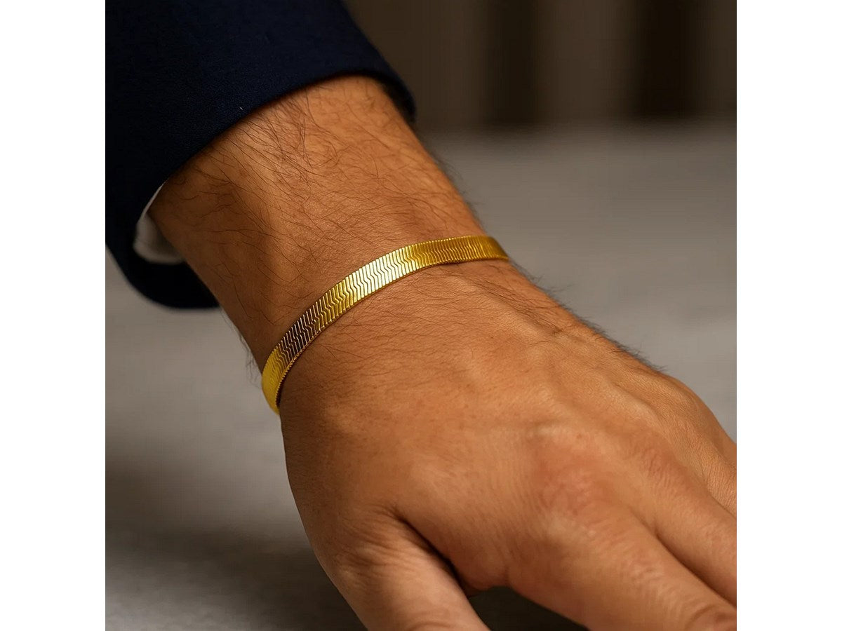 Super Flex Herringbone Bracelet 6mm Smooth Chain