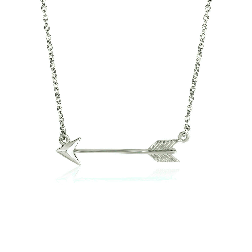 Sterling Silver Arrow Link Necklace