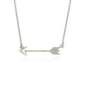 Sterling Silver Arrow Link Necklace