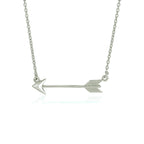 Sterling Silver Arrow Link Necklace