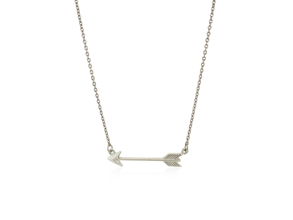Sterling Silver Arrow Link Necklace