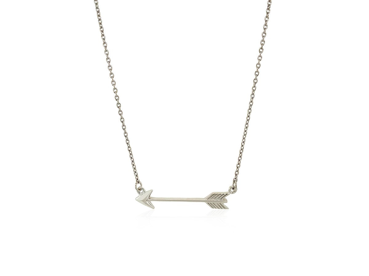 Sterling Silver Arrow Link Necklace