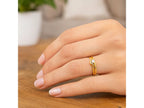 Celestial Star & Moon Diamond Cut Ring